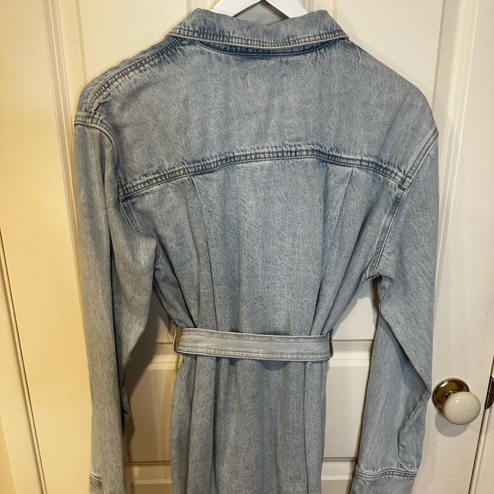 7 For All Mankind Light Blue Jean Jacket - Picture 4 of 6